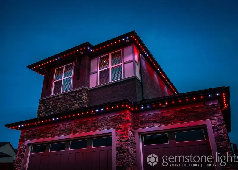 Red and white peaks for a home-team game night